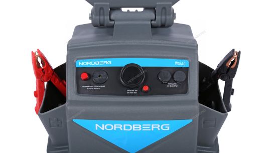 Пусковое устройство бустер 12/24 В, 2400 А ток пуска, 2х28 Ач AGM аккумулятор, с цифровым дисплеем Nordberg WSA40