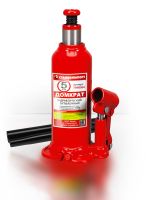 Домкрат бутылочный 5 т, Станкоимпорт TH90504 207-402 мм, гидравлический, для внедорожников, с ходом штока 125 мм