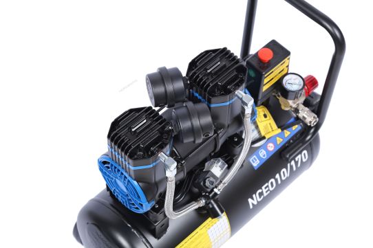 Поршневой компрессор 18 л, 170 л/м, 220В, 0.9 кВт, коаксиальный, безмасляный Nordberg NCEO10/170