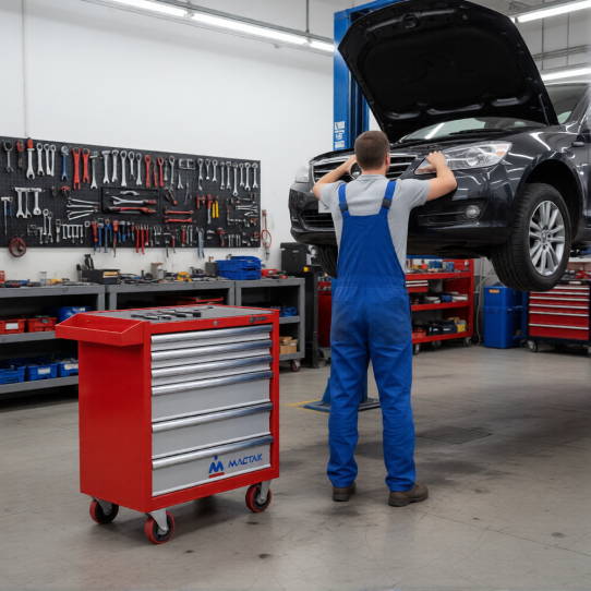 Тележка инструментальная МАСТАК 521-06581R, 6 ящиков, без инструментов