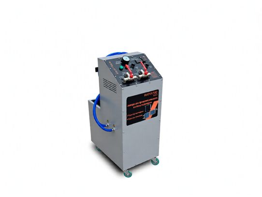 Установка для промывки радиаторов с нагревом 220В передвижная, мощность тенов 3.15кВт и длиной шлангов 3 м, Radiator 4.0