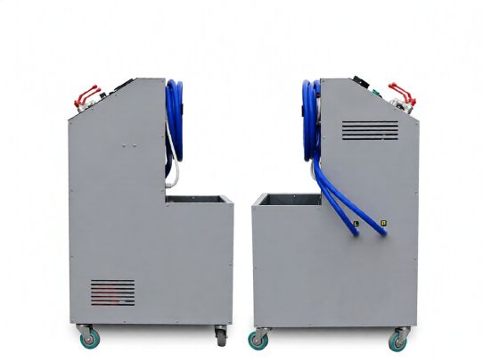 Установка для промывки радиаторов с нагревом 220В передвижная, мощность тенов 3.15кВт и длиной шлангов 3 м, Radiator 4.0