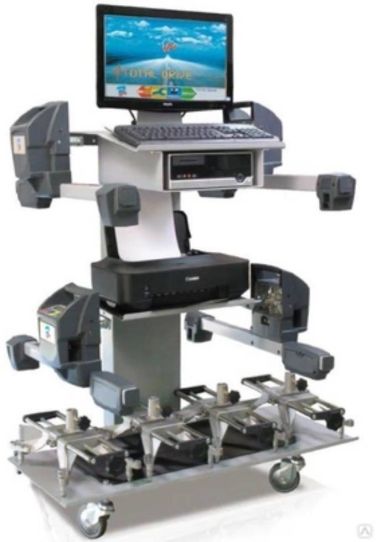 Стенд сход-развал инфракрасный напольный для легковых автомобилей Ravaglioli RAVTD5040WD