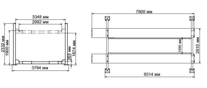 Грузовой четырехстоечный подъемник электрогидравлический 13.5т 220В Atis A4140_220V