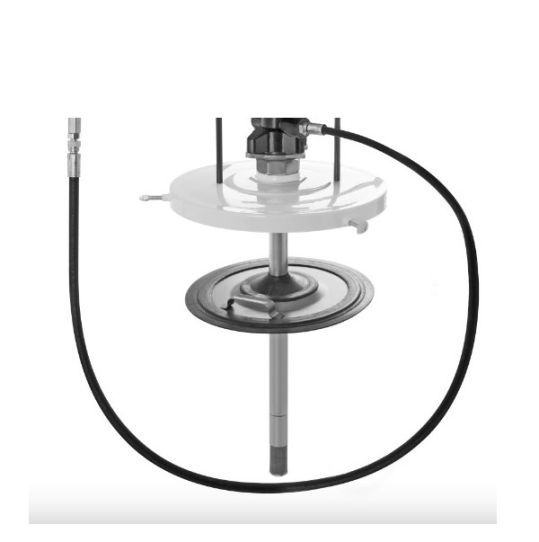 Нагнетатель смазки пневматический для ведер и бочек 18 л с насосом РМ35 60:1, выходное давление до 10 бар, Samoa 423021