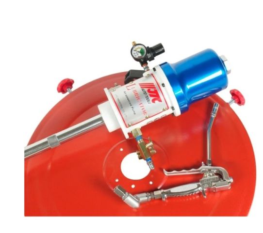 Нагнетатель смазки пневматический для бочек на 200 л, 6-9 бар, с коэффициентом сжатия 45:1 JTC 4254