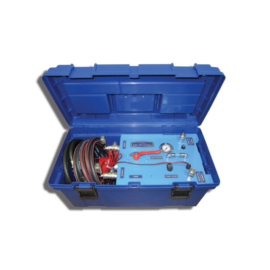 Установка для замены и промывки масла в АКПП с электрическим приводом 12В, насос 8 л/мин, резервуары 2х5л SMC-701 Сompact