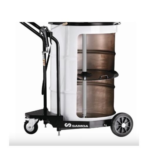 Нагнетатель смазки для бочек на 185 л, с пневматическим насосом PM35 60:1 и тележкой Samoa 426244