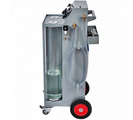 Установка для замены и промывки охлаждающей жидкости с пневматическим насосом и быстросъемными коннекторами GrunBaum CLT3000
