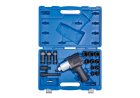 Гайковерт пневматический ударный 1/2", 881 Нм, с комплектом головок, 17 предметов KING TONY 44106AMP01