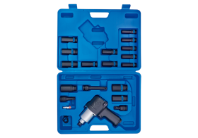 Гайковерт пневматический ударный 1/2", 678 Нм, с комплектом головок, 23 предмета KING TONY 44118MP08