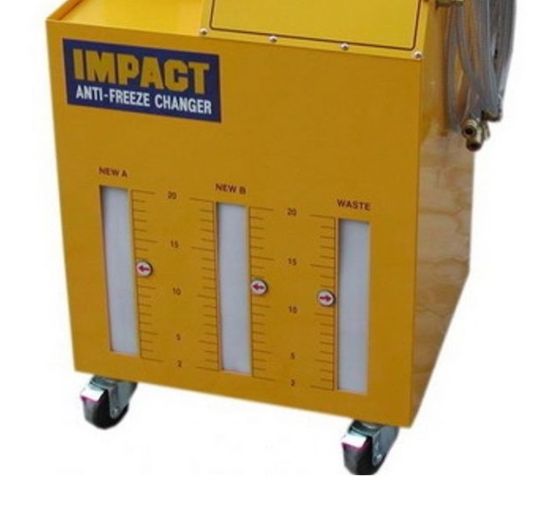 Установка для промывки и замены охлаждающей жидкости с пневматическим насосом, 3x20 л, быстросъемные коннекторы Impact IMPACT-450