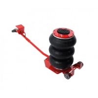 Домкрат подкатной пневматический 5т(6-12bar, h min 144мм, h max 440мм, 3 подушки, Ø320мм)