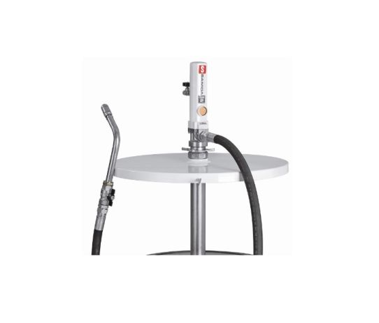 Нагнетатель смазки пневматический из бочек 185 кг, производительность до 20л/мин, раздаточный шланг 3 м, Samoa 454009