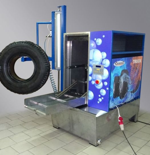 Автоматическая установка для мойки колес Торнадо-Truck Техносоюз с нагревом воды ширина колеса до 430мм