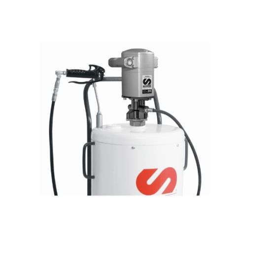 Нагнетатель смазки пневматический на 50 л, с тележкой на колесах, производительность 900 г/мин Samoa 486510