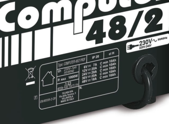 Зарядное устройство 6, 12 и 24 В 220 В COMPUTER 48/2 PROF TELWIN