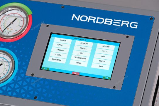 Установка автомат для заправки автомобильных кондиционеров Nordberg NF14 хладагентом R-134a
