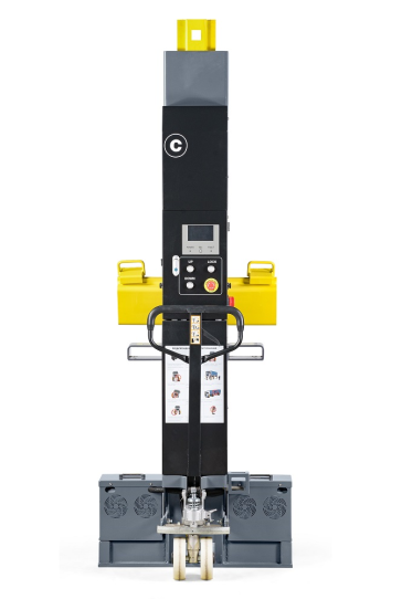 Подкатной подъемник для грузовых автомобилей электрогидравлический 10т KraftWell COMBI2.5, 4 колонны