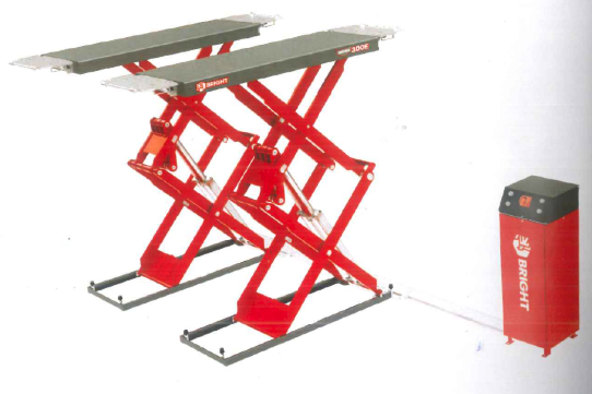 Подъемник ножничный 3.5т 380В для автосервиса и сход-развала BRIGHT SIGMA 350E электрогидравлический