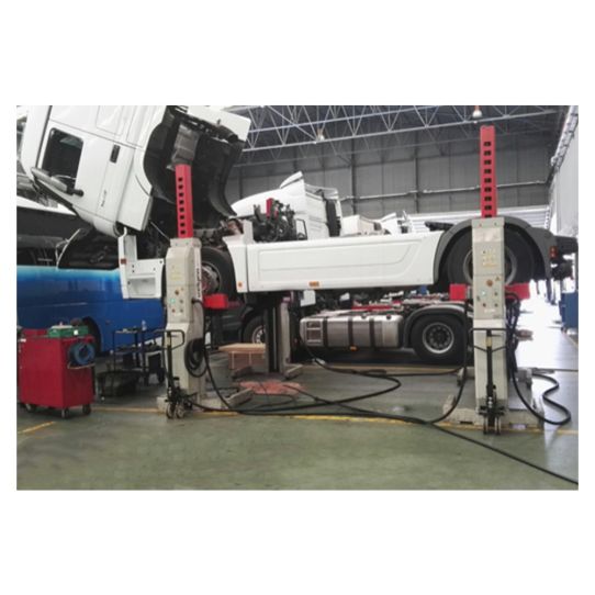 Подкатной подъемник для грузовых автомобилей электрогидравлический 22т Velyen 4EF0050, 4 колонны