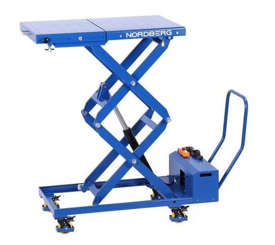 Стол подъемный электрогидравлический для АКБ электромобиля от сети 220В, до 1000 кг NORDBERG N3T1000H
