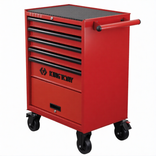 Тележка инструментальная KING TONY 87432-5U, 5 ящиков и отсек, без инструментов