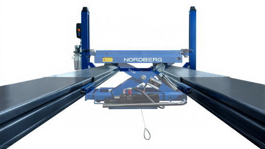 Четырехстоечный подъемник электрогидравлический 5т от сети 380В Nordberg 4450J_EB синий