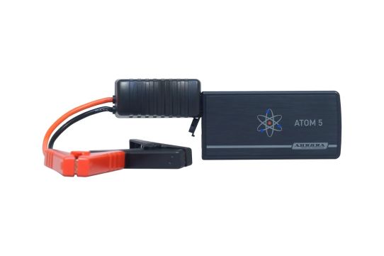Пусковое устройство 12В, пусковой ток от 150А до 300А, Power Bank Li-Polymer емкость 5000мАч, Aurora ATOM 5 18905