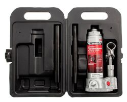 Домкрат бутылочный 2 т, MATRIX MASTER 50750 181–345 мм, гидравлический, легковой, одноштоковый Домкрат бутылочный 2 т, MATRIX MASTER 50750 181–345 мм, гидравлический, легковой, одноштоковый