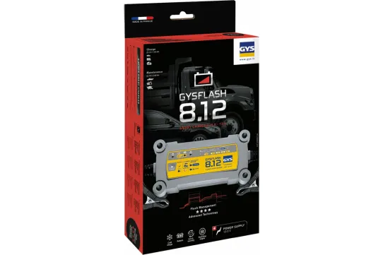 Зарядное устройство для аккумуляторов 12В 8А с десульфатацией и защитой IP65 GYS 029385