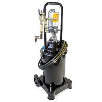 Нагнетатель смазки пневматический с емкостью 12 л, давление до 400 бар, шланг 4 м, Forcekraft FK-TRH12