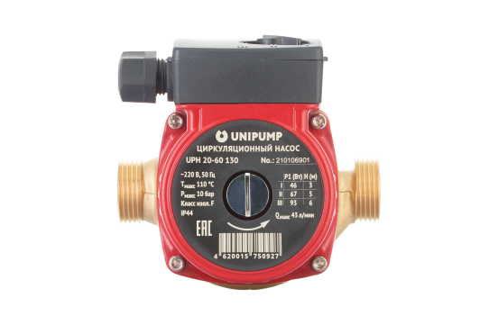 Циркуляционный насос 100Вт, 58 л/мин, UPH 20-60 Unipump