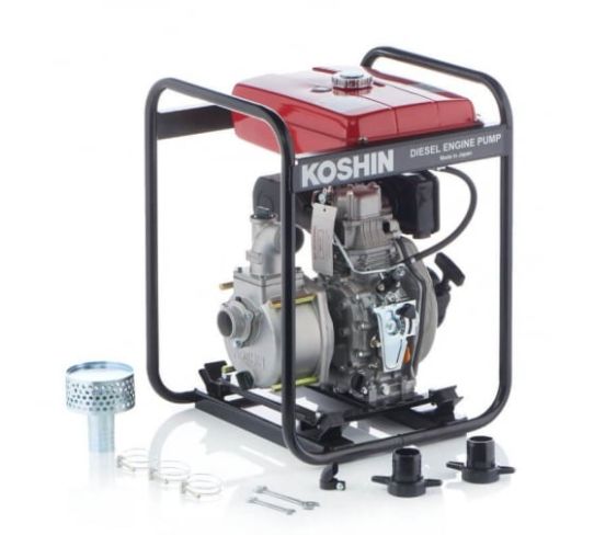 Дизельная мотопомпа KOSHIN STY-50D для чистой и слабозагрязненной воды 630 л/м, 2 дюйма (50мм)