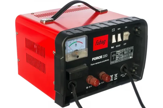 Пуско-зарядное устройство для 12В и 24В аккумуляторов с пусковым током 180А FORCE 220 Fubag