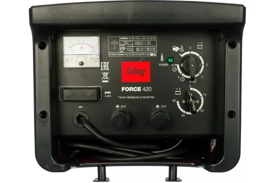Пуско-зарядное устройство для 12В и 24В аккумуляторов с пусковым током 360A FORCE 420 Fubag