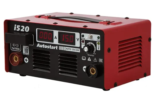 Пуско-зарядное устройство для аккумуляторов 12В и 24В с пусковым током 300A AUTOSTART i520 BestWeld