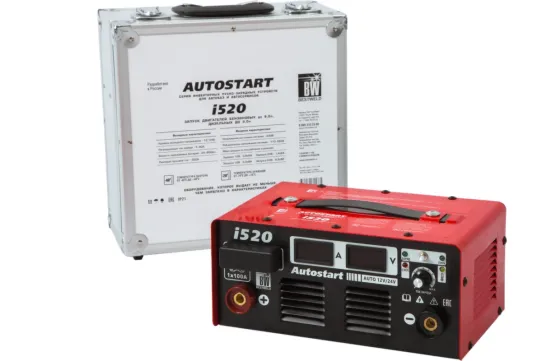 Пуско-зарядное устройство для аккумуляторов 12В и 24В с пусковым током 300A AUTOSTART i520 BestWeld