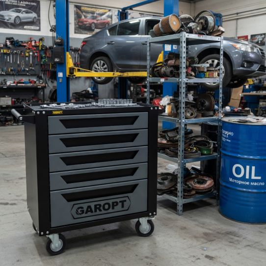 Тележка инструментальная Garopt GTS5.grey new, 5 ящиков, без инструментов
