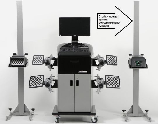Легковой комплект для сход-развала Техносоюз до 24 дюйма TS5.5D-4L+T7202MC грузоподъемность 5.5т