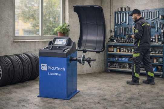 Балансировочный станок с ручным приводом 10-24" KraftWell SW3MPRO 220В