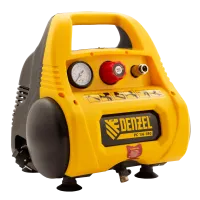 Поршневой компрессор 6 л, 180 л/м, 220В, 1.1 кВт, ременной, безмасляный DENZEL РС 1/6-180 повышенного давления Поршневой компрессор 6 л, 180 л/м, 220В, 1.1 кВт, ременной, безмасляный DENZEL РС 1/6-180 повышенного давления