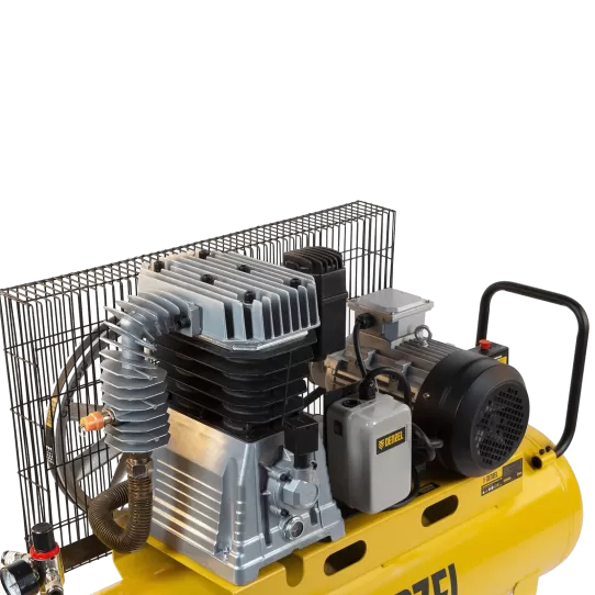 Поршневой компрессор 100 л, 690 л/м, 400В, 4 кВт, коаксиальный (прямой), масляный DENZEL BCI4000-T/100