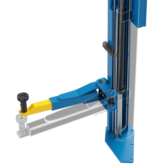 Двухстоечный подъемник Sivik ПГА-3500-Е серый 3.5т, электрогидравлический, 380В, с верхней синхронизацией, 95-2045 мм