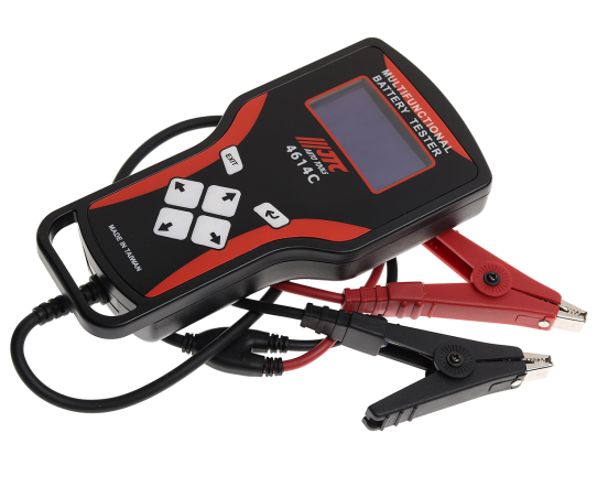 Цифровой тестер аккумуляторов 12/24В AGM SLA VRLA с вольтметром и подсветкой дисплея JTC-4614C