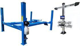 Комплект ES4D-S Подъемник 4-хст. г/п 4,0т,эл/гидр. с трав.+7212 T Стенд сход-развал Техно Вектор Комплект ES4D-S Подъемник 4-хст. г/п 4,0т,эл/гидр. с трав.+7212 T Стенд сход-развал Техно Вектор