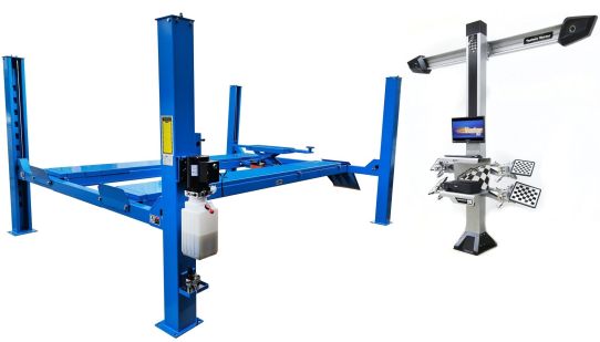 Легковой комплект для сход-развала Техносоюз до 24 дюйма ES4D-S+7212 T грузоподъемность 4т