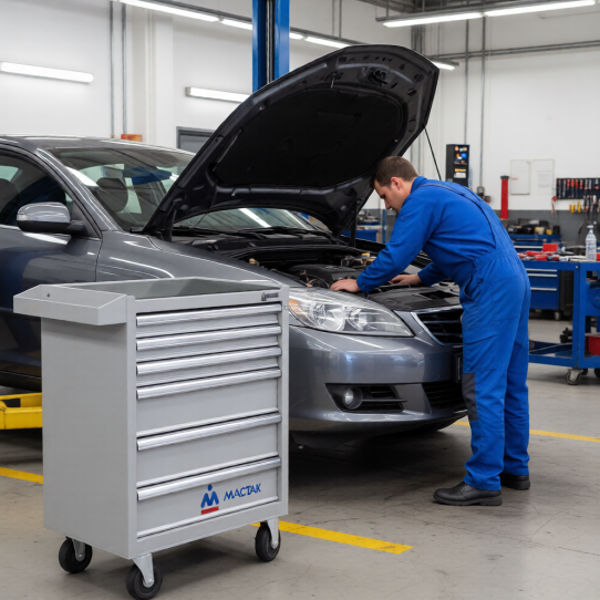 Тележка инструментальная МАСТАК 521-06581MG, 6 ящиков, без инструментов