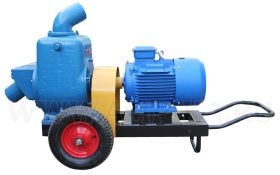 Насос дренажный самовсасывающий Ампика С-569М на тележке, с э/д 15 кВт (Пинск)