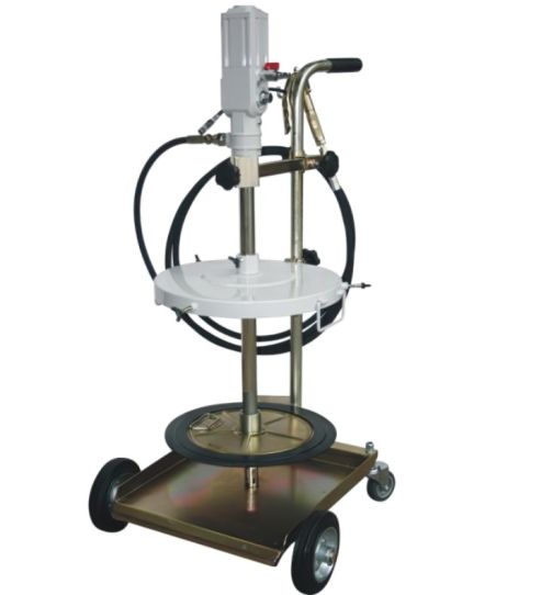 Нагнетатель смазки для бочек на 180-200 л, с пневматическим насосом 800 гр/мин на тележке Atis 61501940